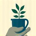 植物と手のアイコン