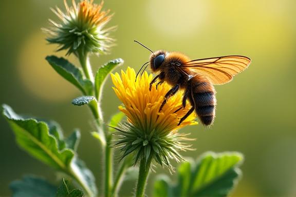 地域の蝶が蜜を吸う在来種の植物
